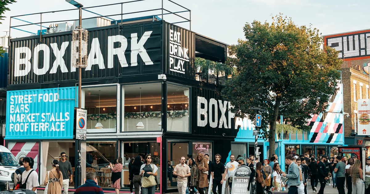 BOXPARK Camden venue atmosphere