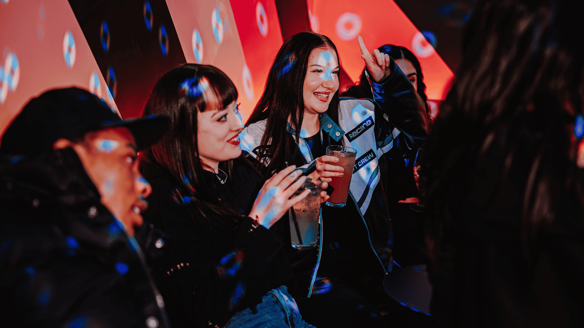 Group of customers enjoying karaoke at Playbox in Croydon