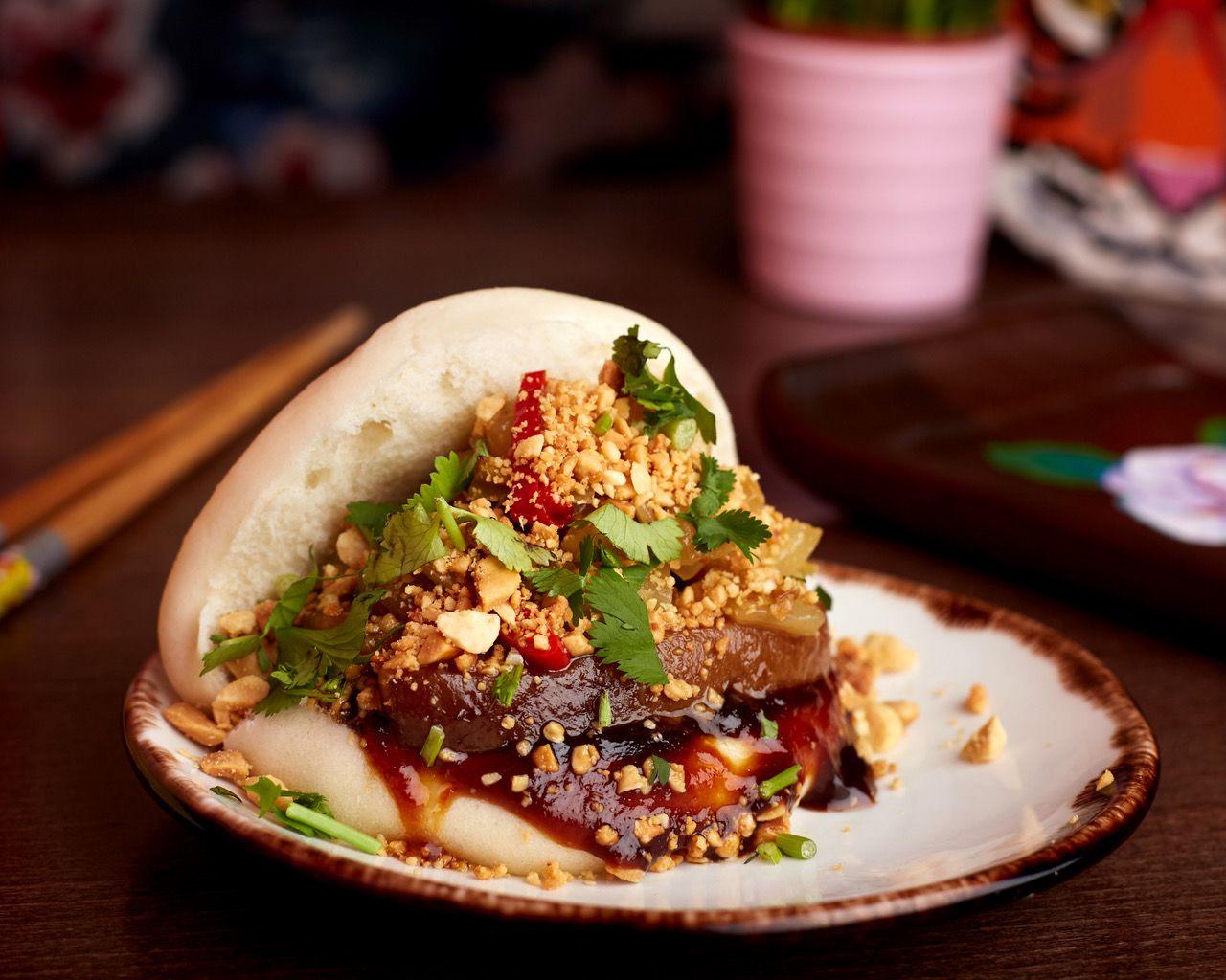 Classic Braised Pork Bao dish from Bao Bao Taiwanese in Croydon