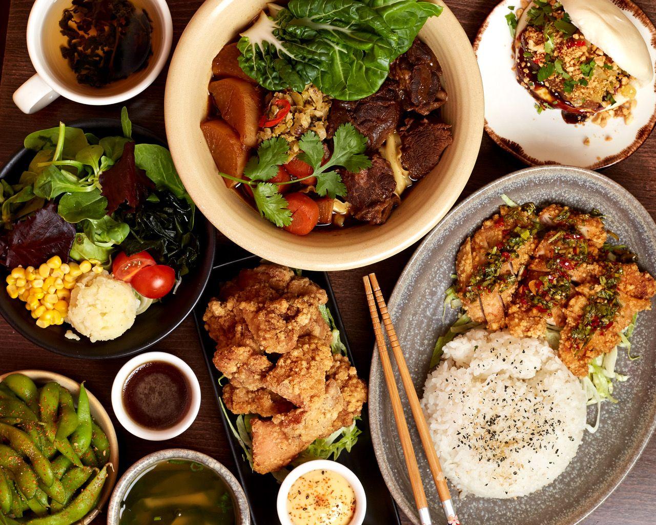 A selection of dishes from Bao Bao Taiwanese in Croydon