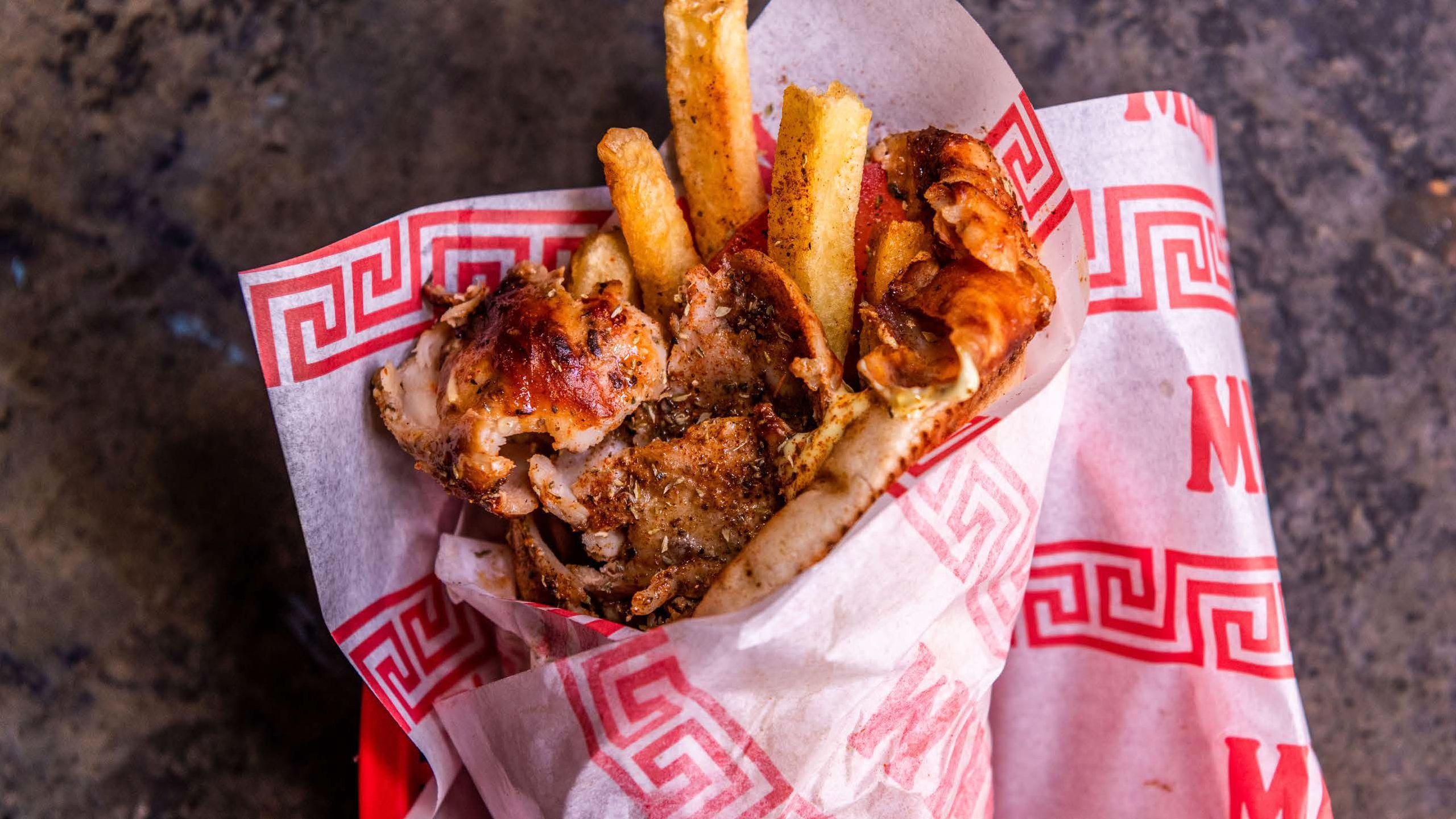 A gyros from Greekos Gyros in Croydon