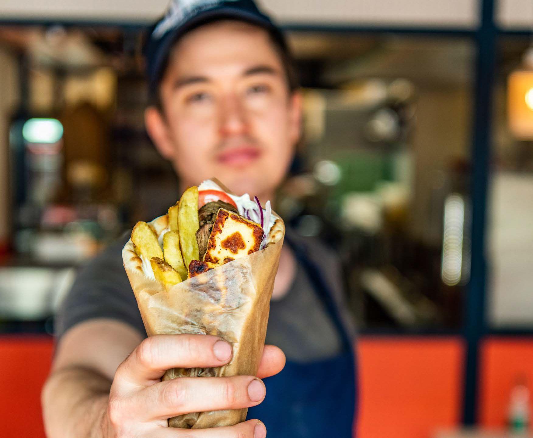 A gyros from Greekos Gyros in Croydon