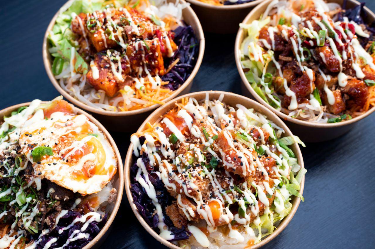 A selection of dishes from Kanji in Croydon