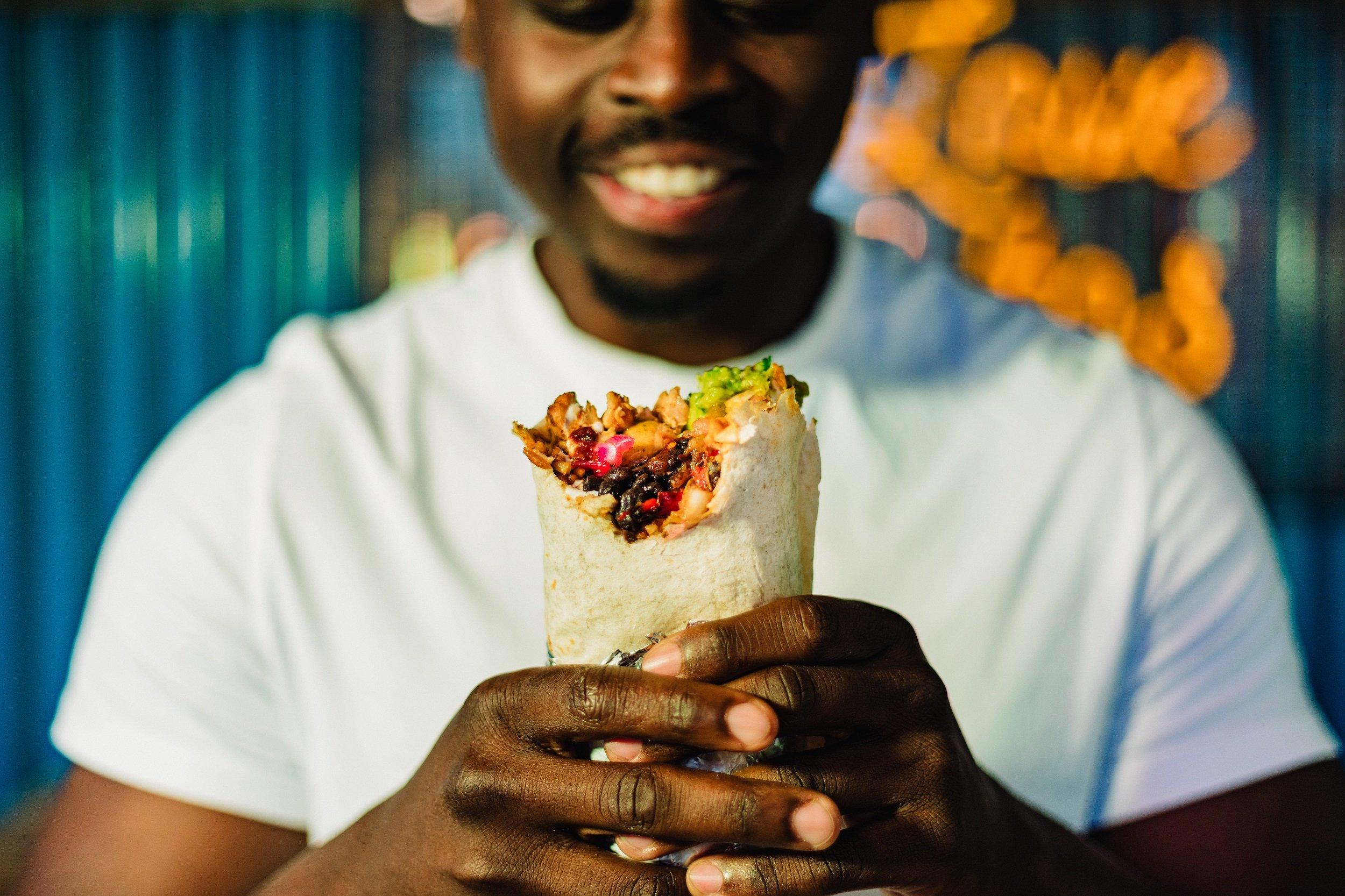 A burrito from Tortilla in Croydon