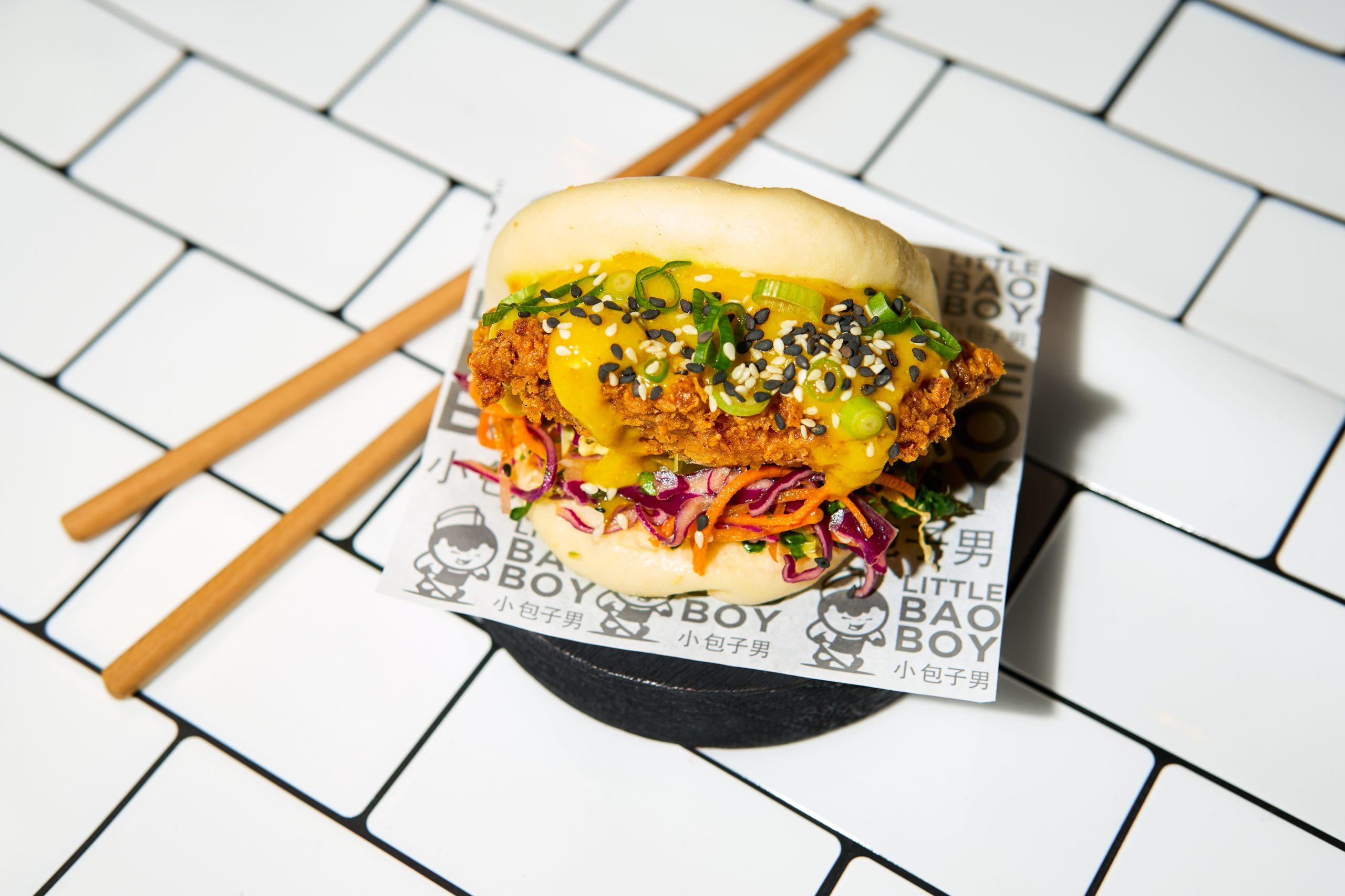 Katsu Bao Bun from Little Bao Boy in BOXHALL Liverpool Street
