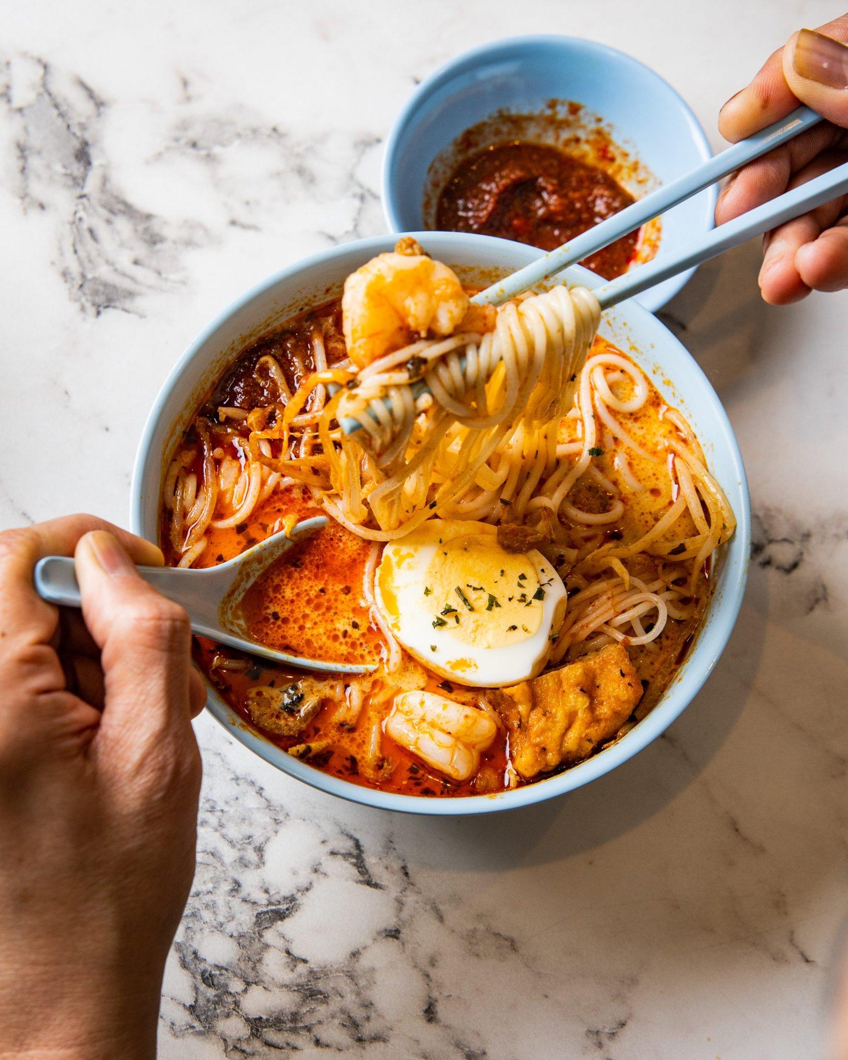 A laksa from Old Chang Kee in BOXHALL Liverpool Street