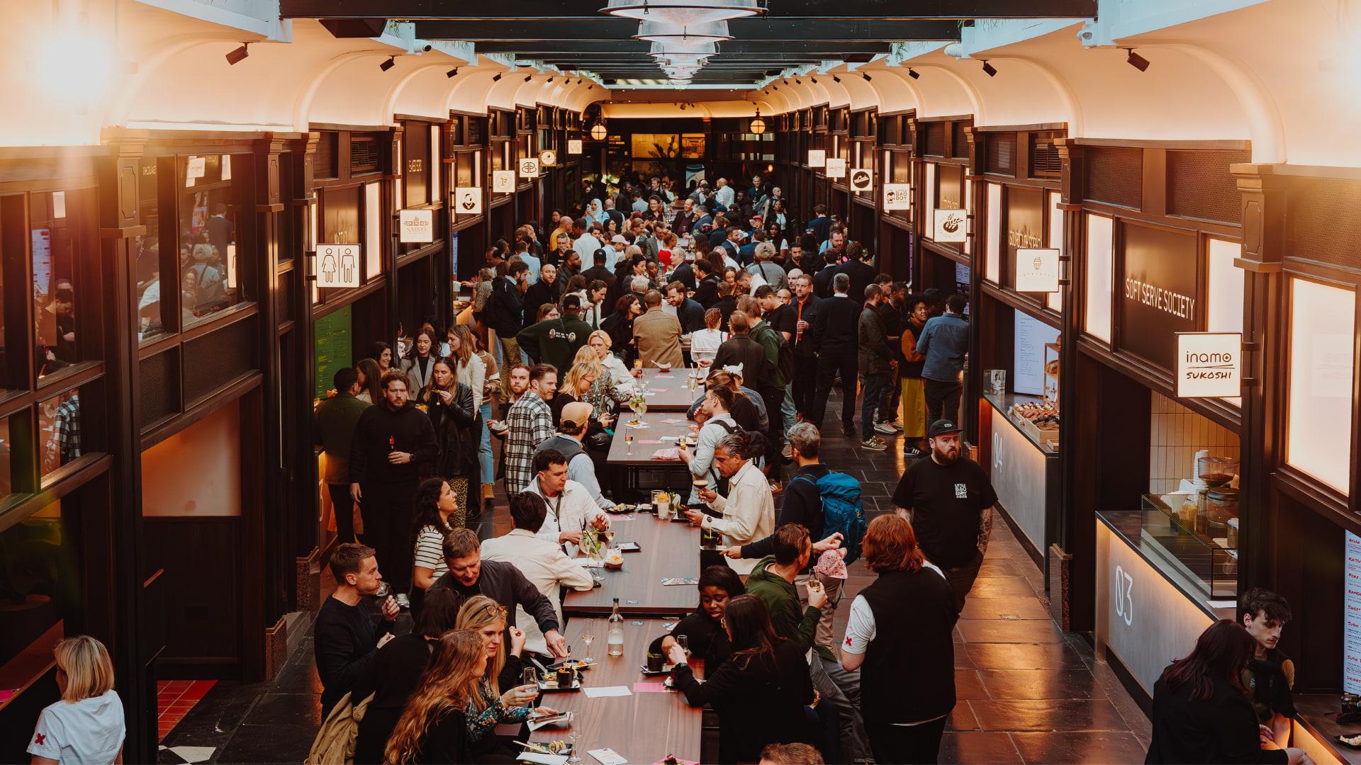 A busy Boxhall with all tables taken