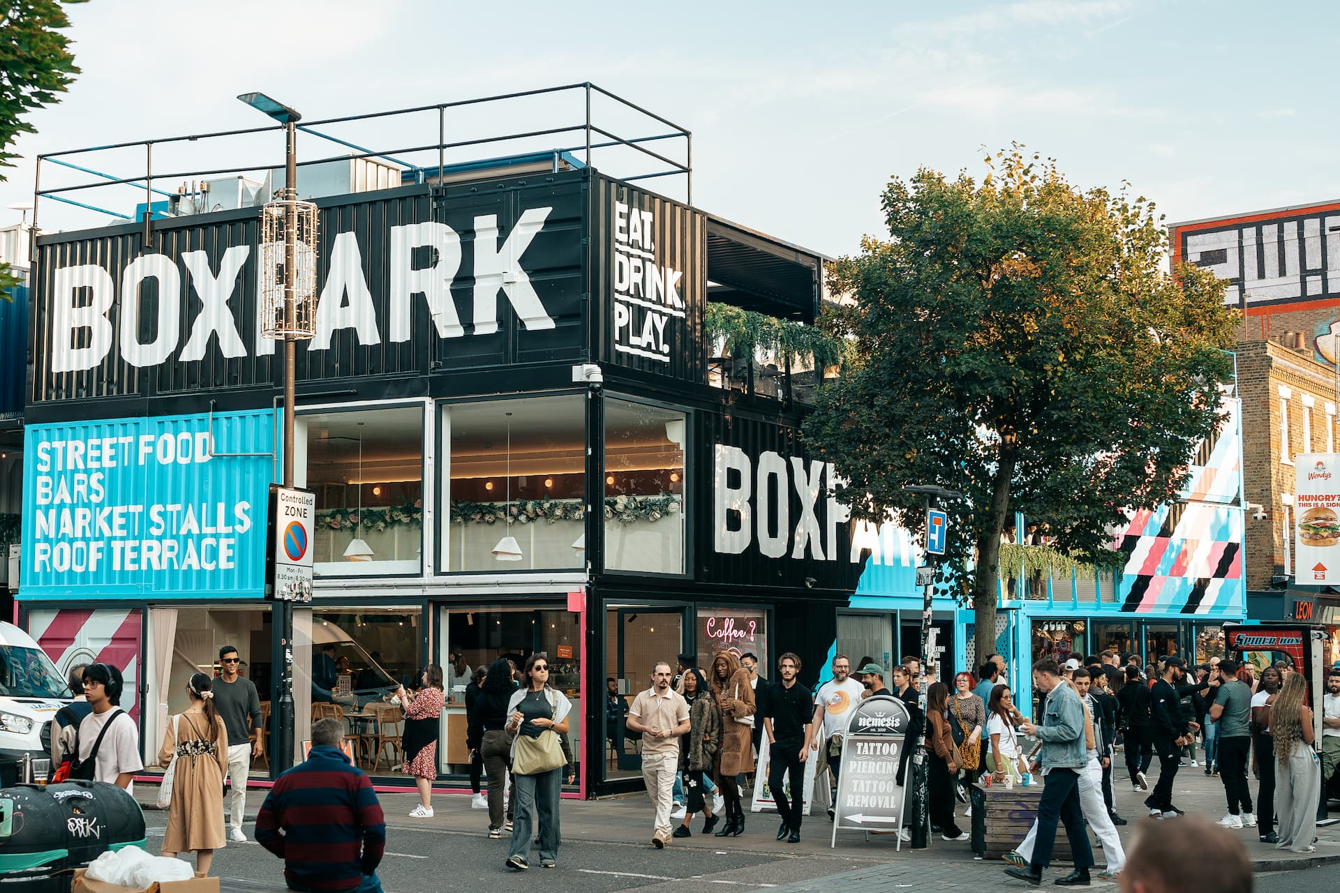 External photo of Boxpark Camden