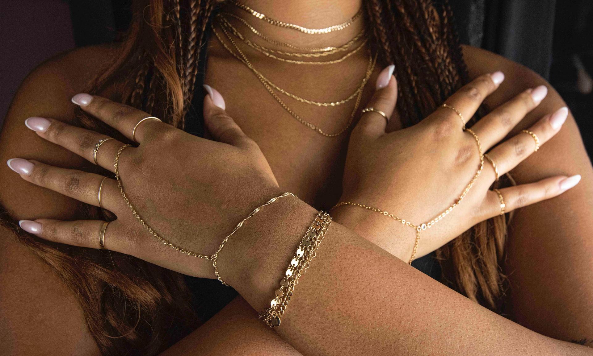 Jewellery from Pupup Permanent Jewellery at Boxpark Camden