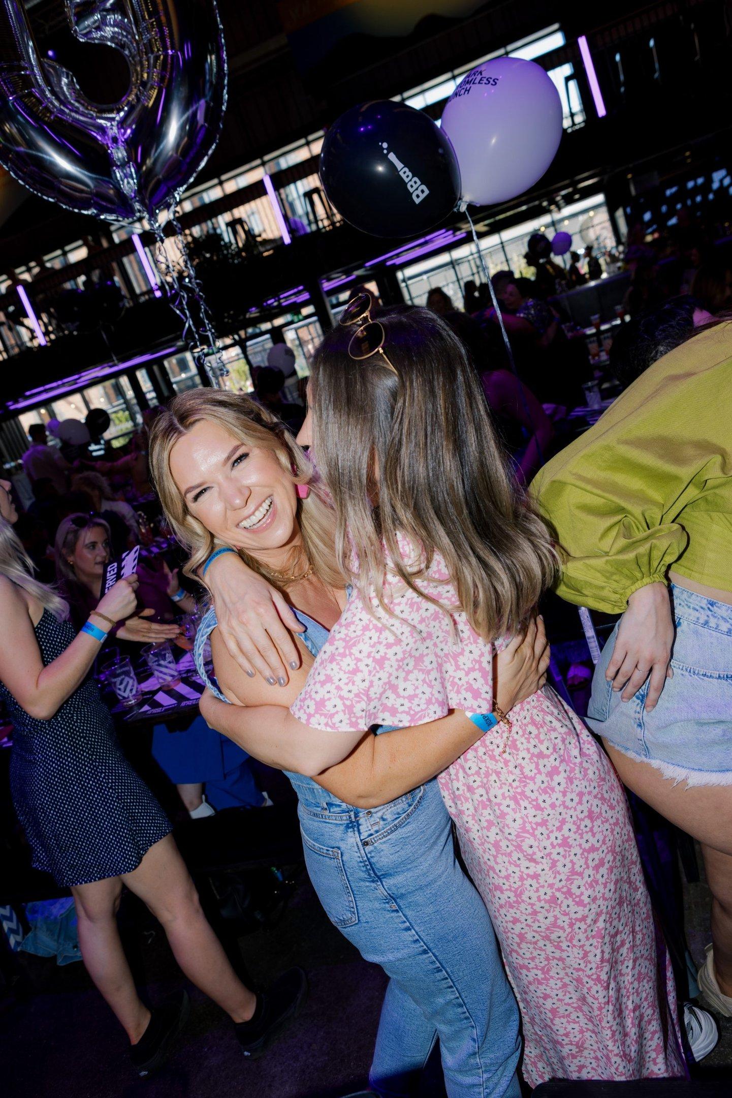 Guests enjoying bottomless brunch at BOXPARK