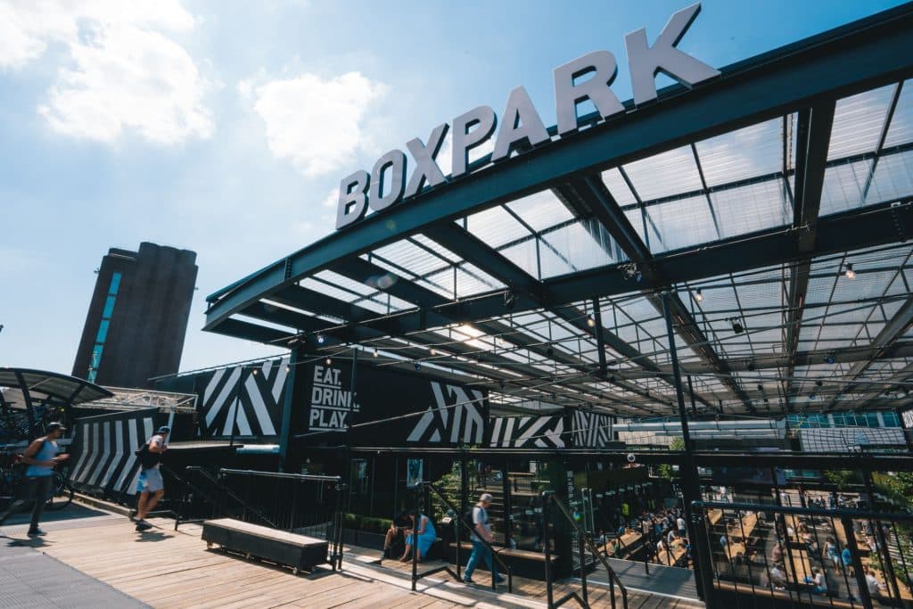 Externals of Boxpark Croydon