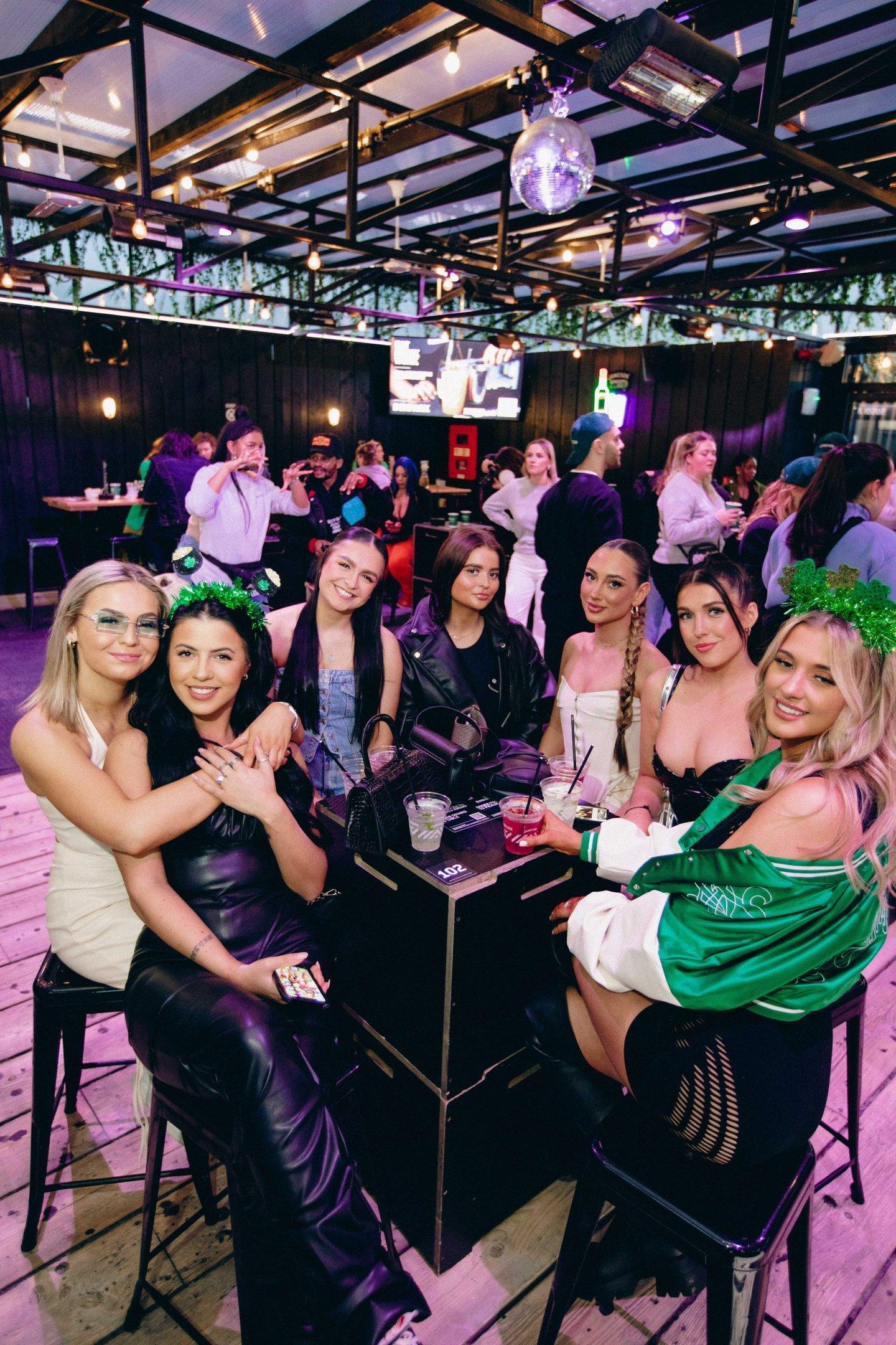 Guests enjoying St Patricks Day at BOXPARK