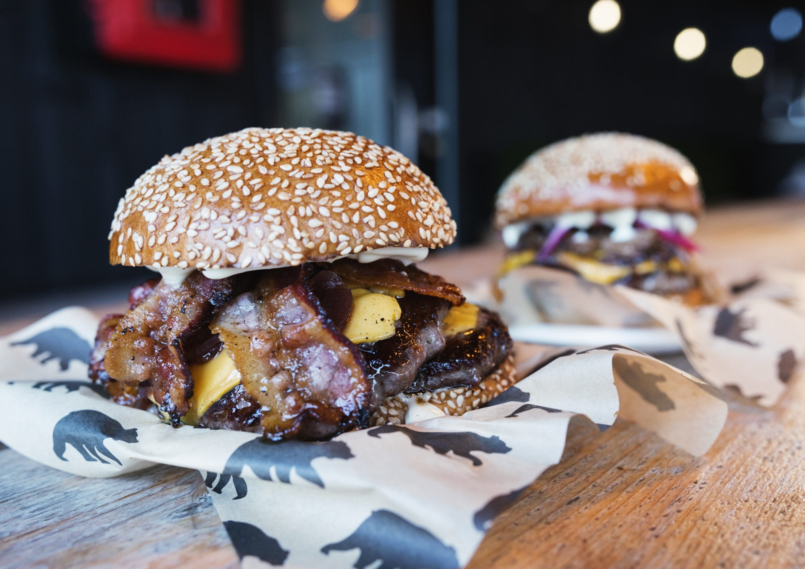 Burgers from Black Bear Burger at BOXPARK Camden