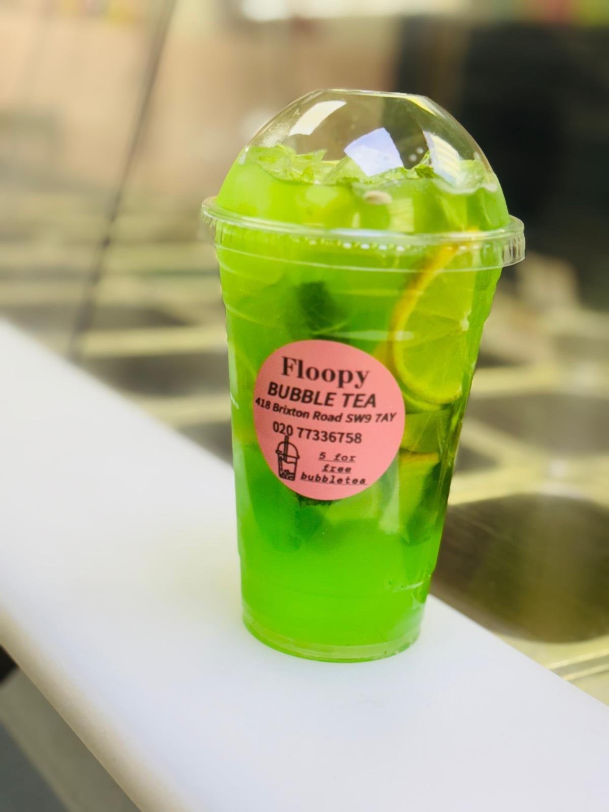 A limeade from Floopys in Boxpark Camden
