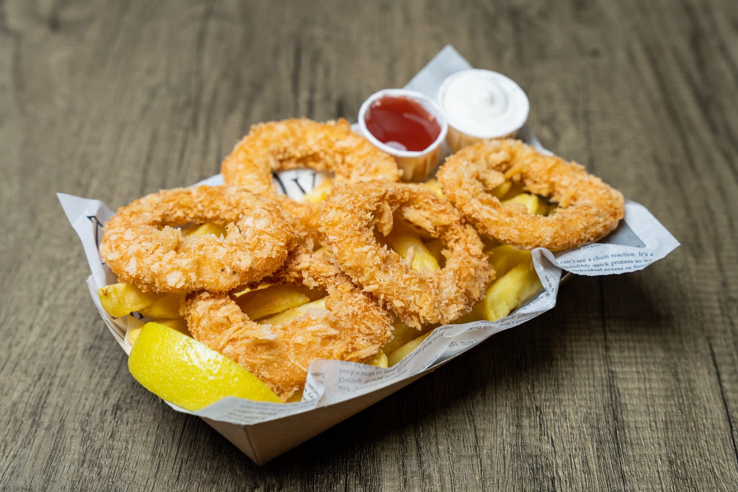 Onion Rings from Ocean Delight at Boxpark Camden