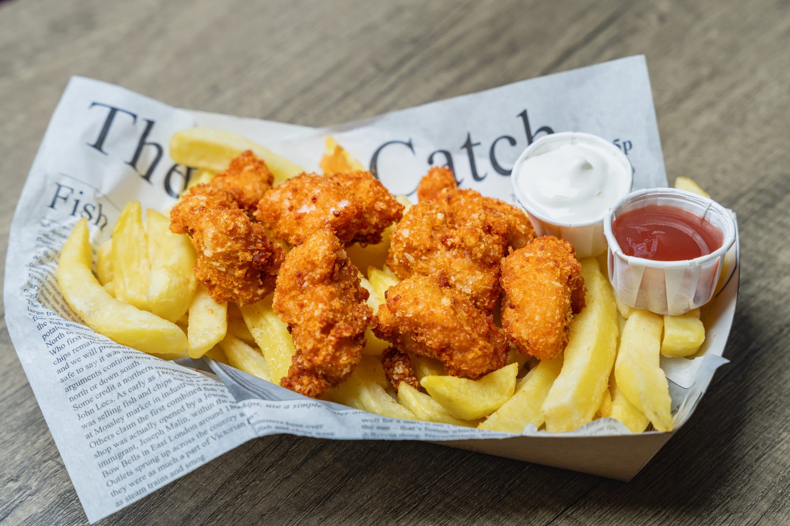 Wings and Fries from Ocean Delight at Boxpark Camden