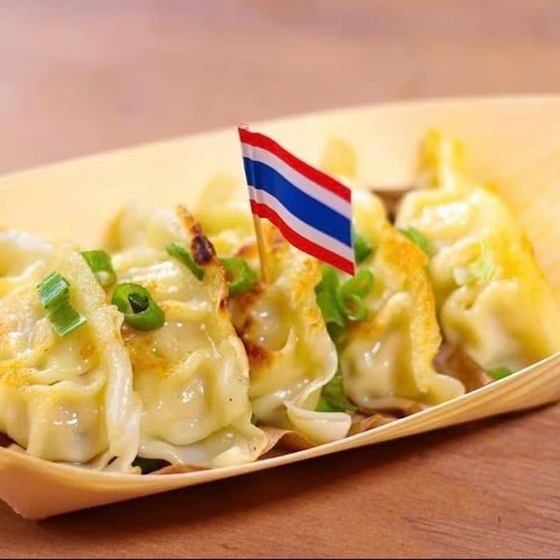 Dumplings from Pho Kae at Boxpark Camden