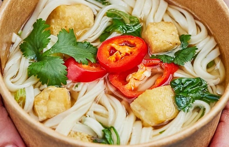 Noodles from Pho Kae at Boxpark Camden