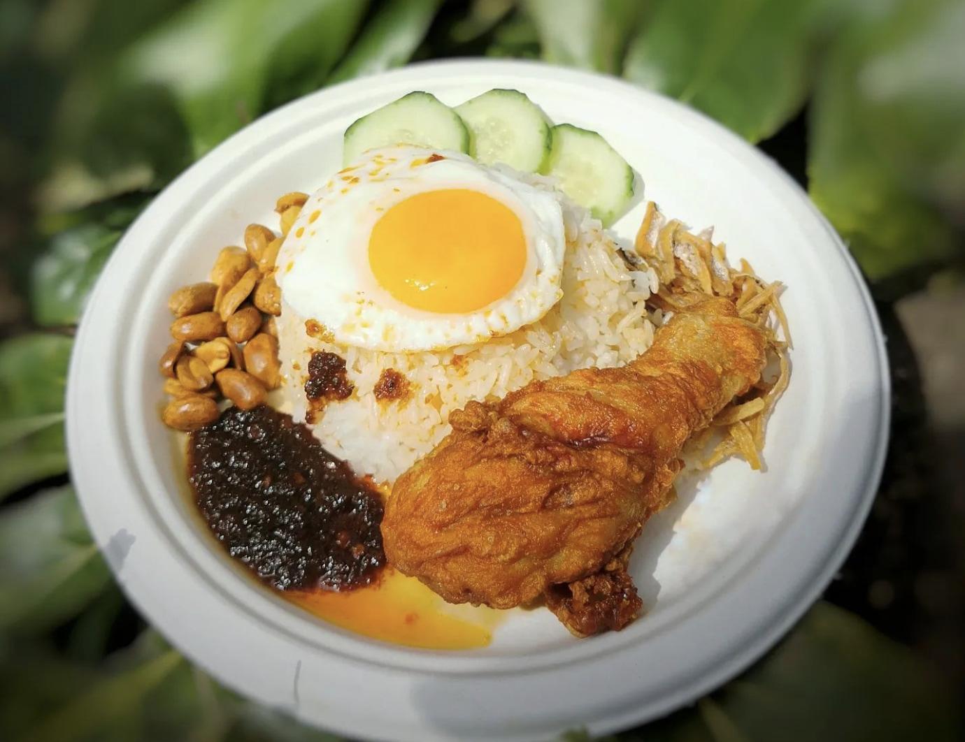 A rice dish from Uncle Steve at Boxpark in Camden
