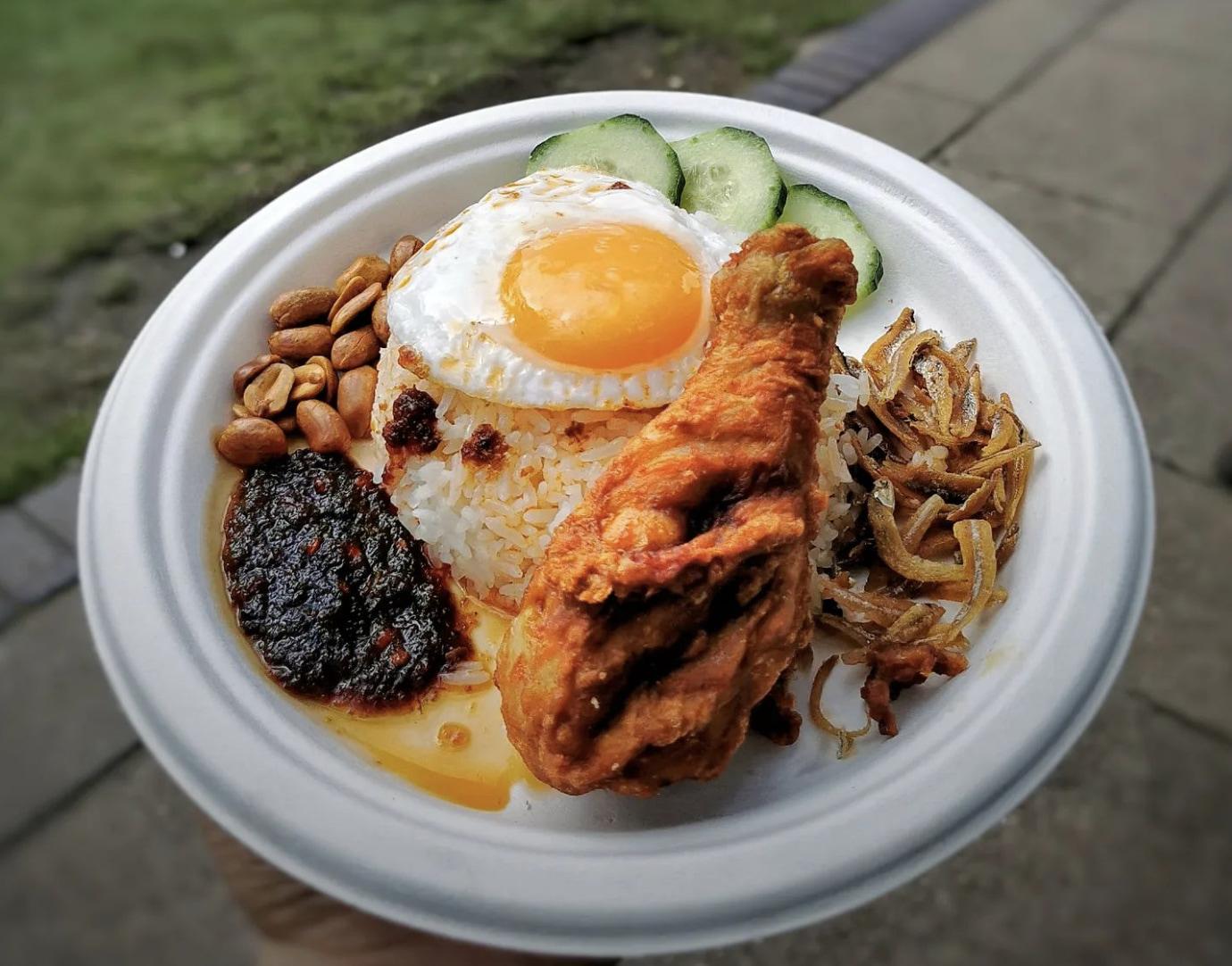 A rice dish from Uncle Steve at Boxpark in Camden