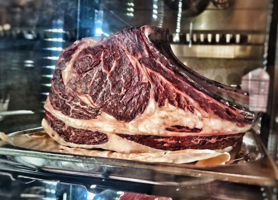 A raw steak from Beast & Field at Boxpark Shoreditch
