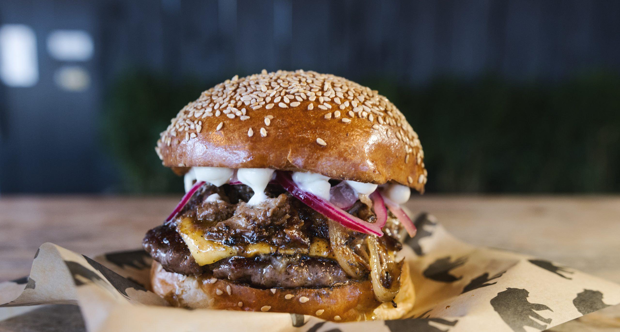 Burgers from Black Bear Burger at BOXPARK Shoreditch