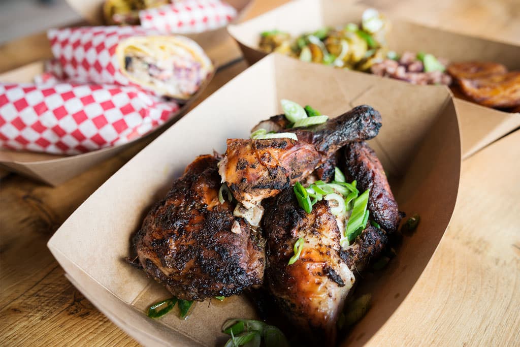 Chicken at Dub Pan at Boxpark Shoreditch