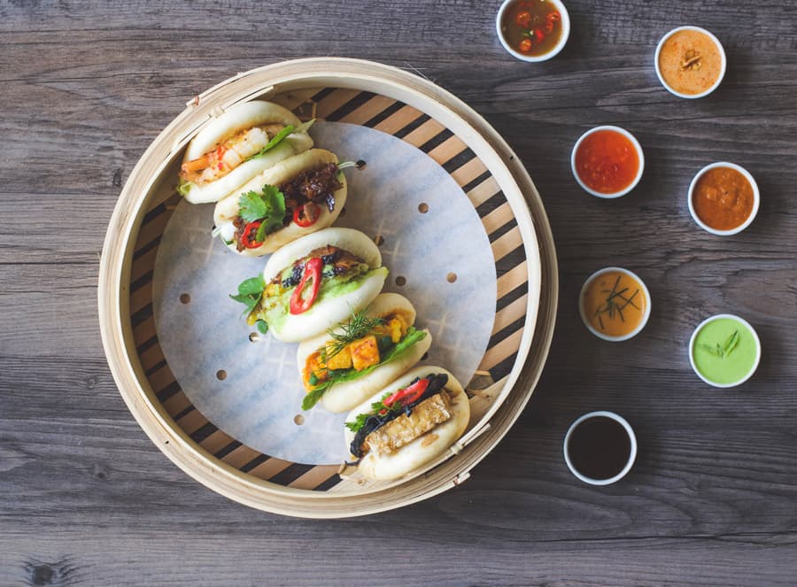 Buns at Satay Street at Boxpark Shoreditch