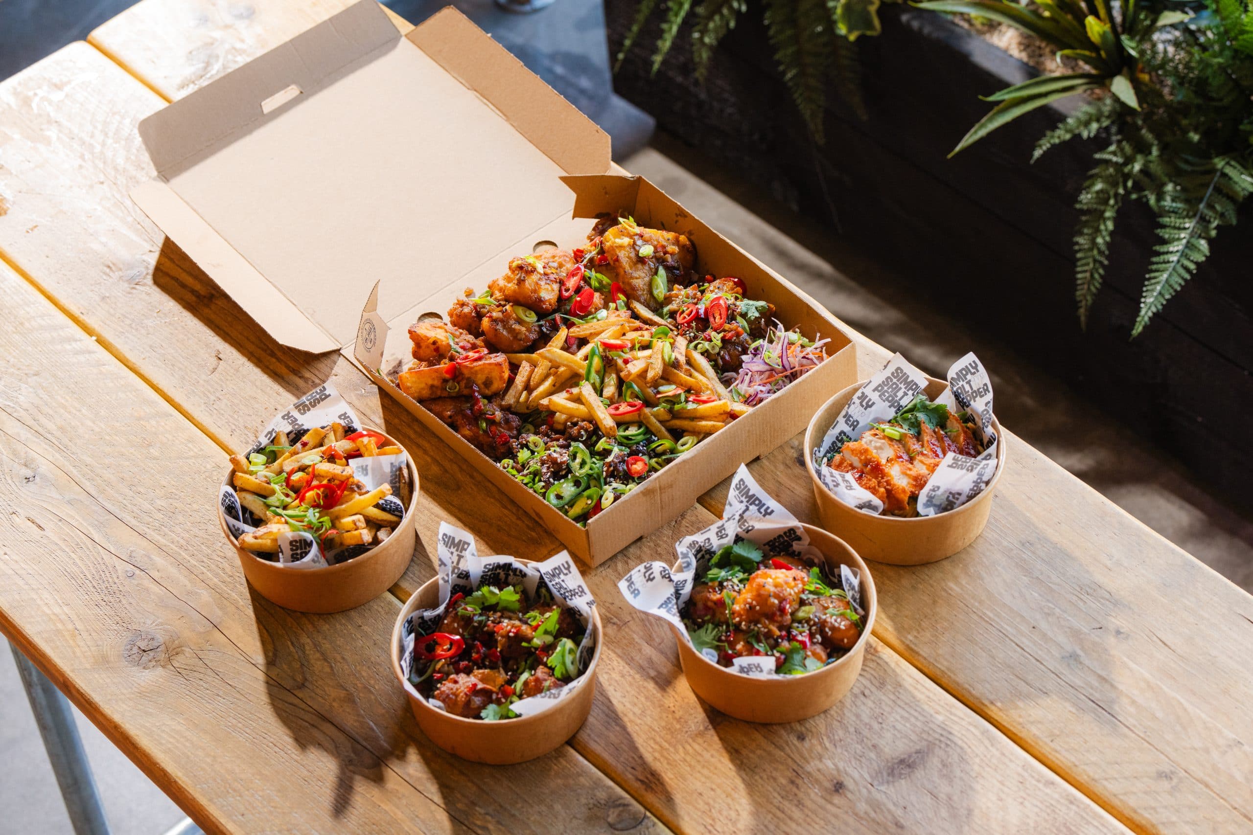 A selection of food from Simply Salt n Pepper in Liverpool 