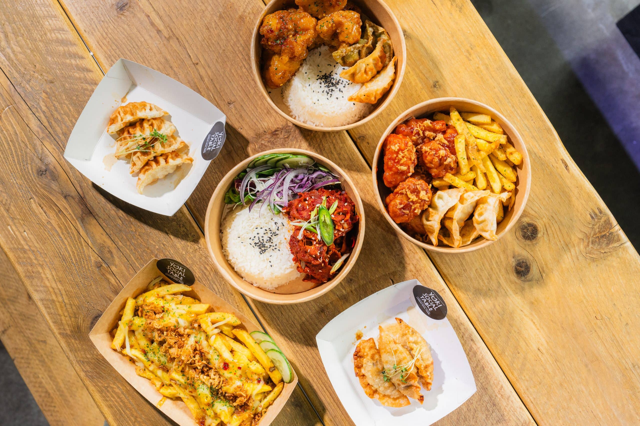 A selection of food from yoki Social Table in Liverpool