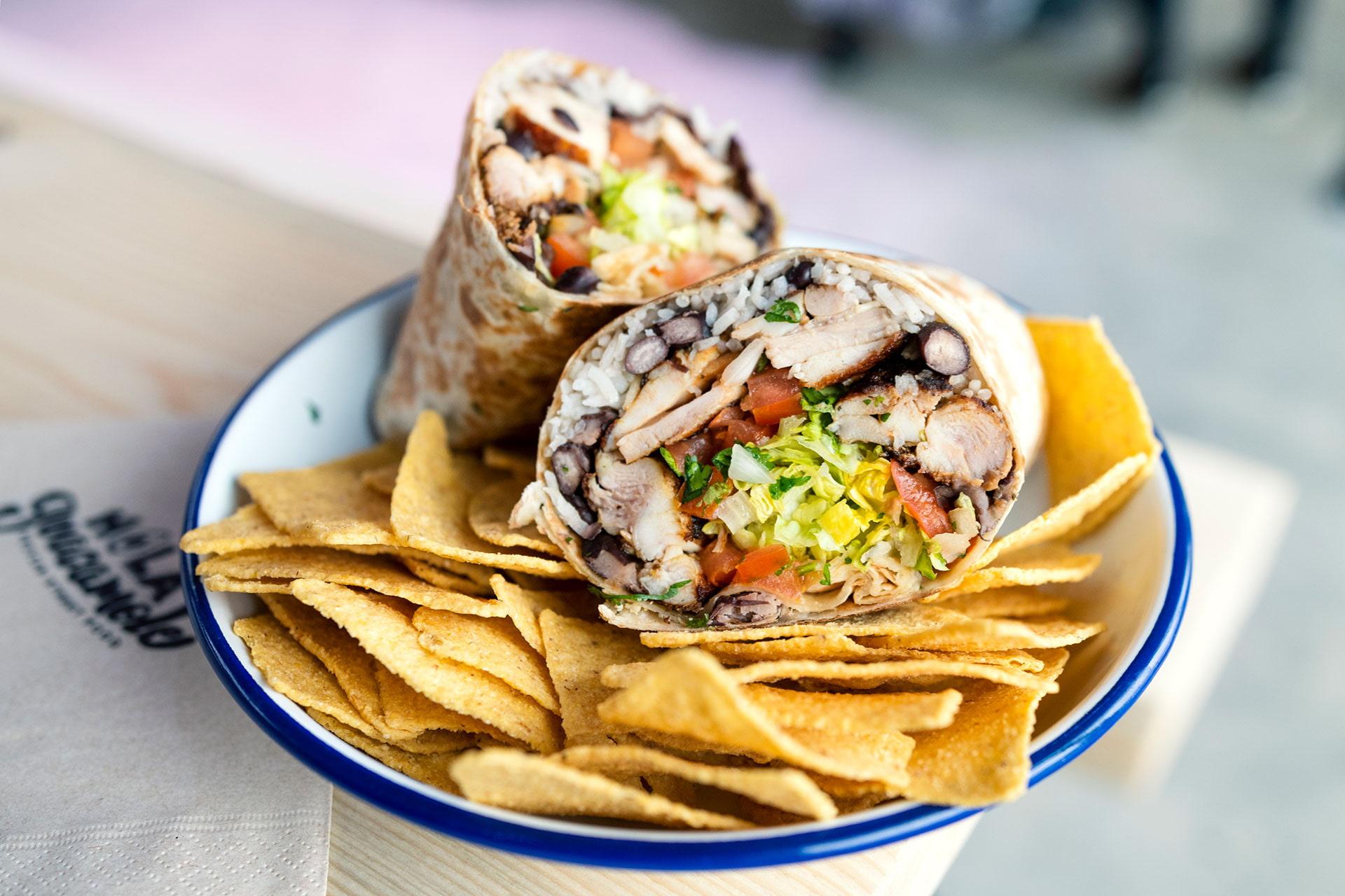 Food from Hola Guacamole in BOXPARK Wembley