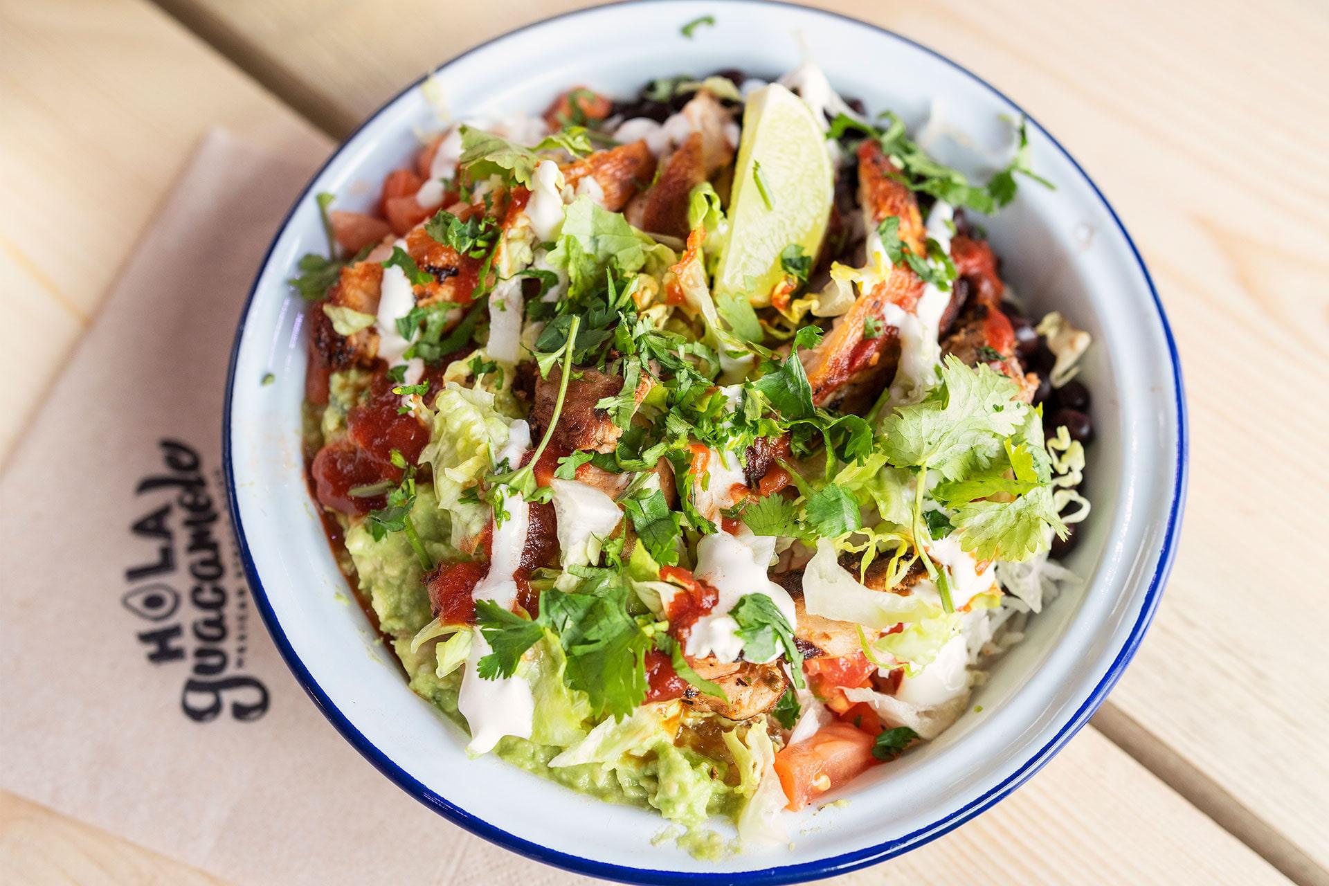 Food from Hola Guacamole in BOXPARK Wembley