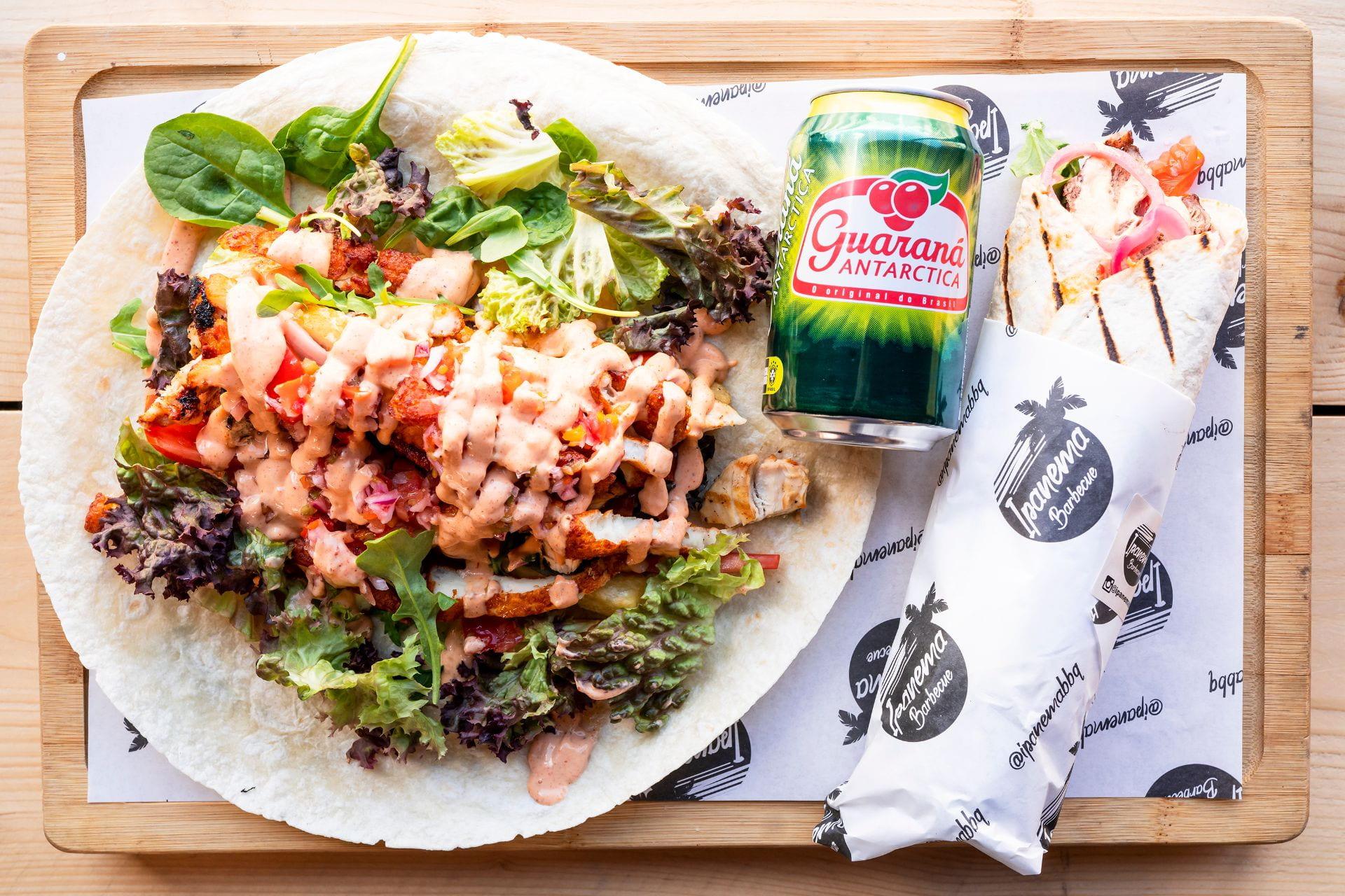 Food from Ipanema Barbecue at Boxpark Wembley