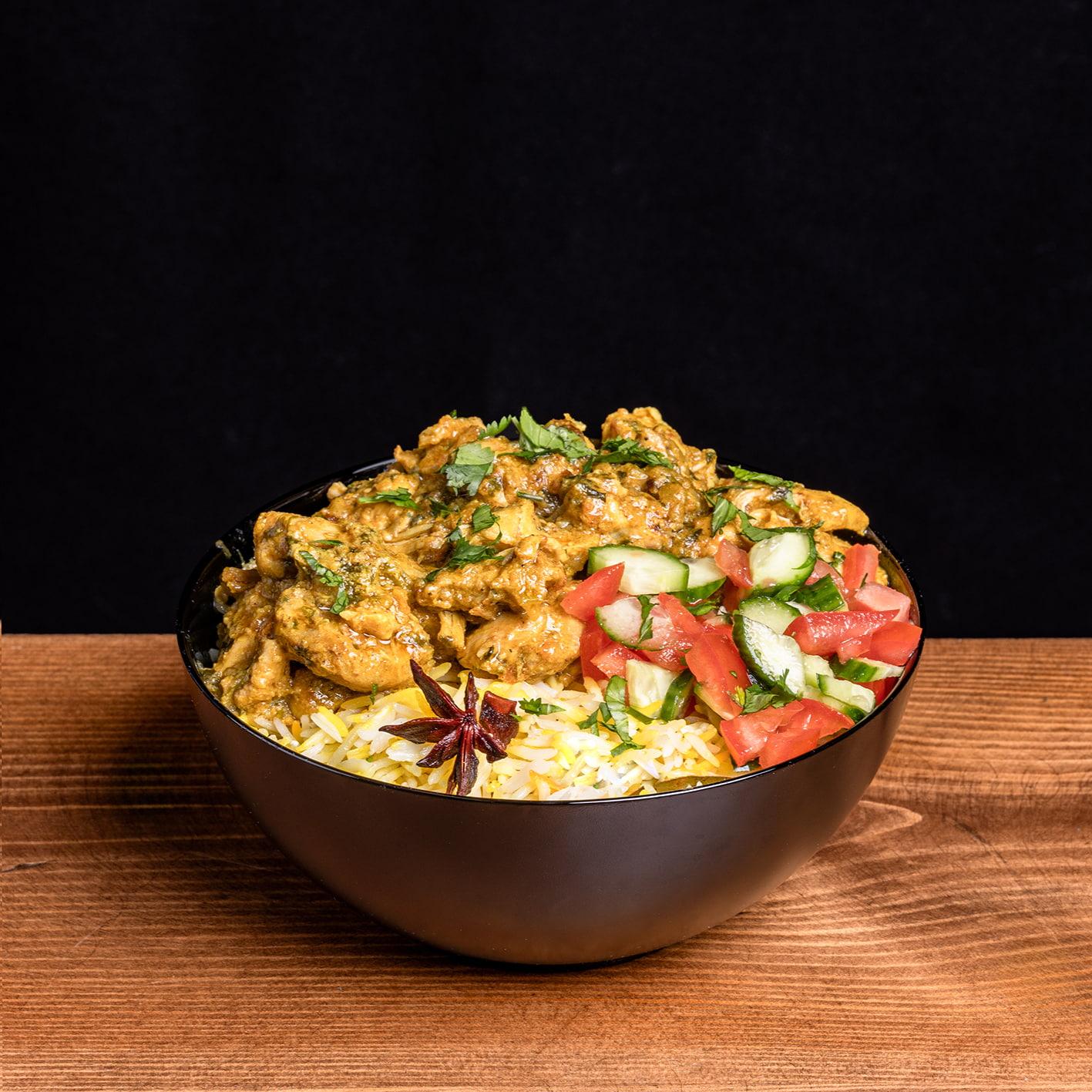 Food from Khaao in Boxpark Wembley