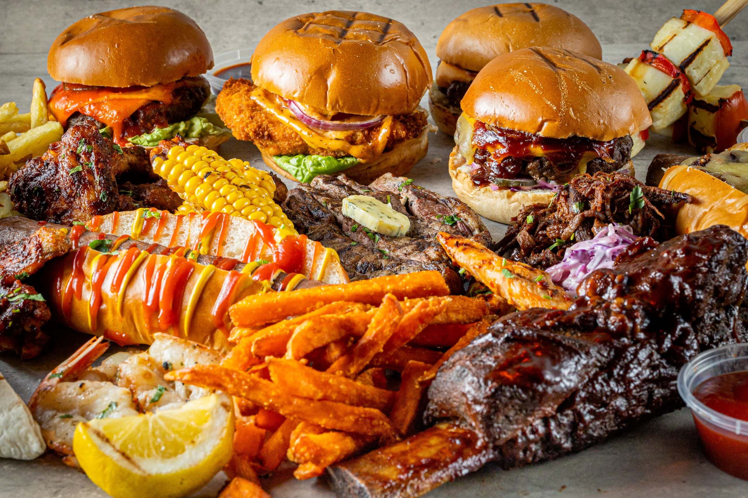 Food from Smoky Boys at BOXPARK Wembley
