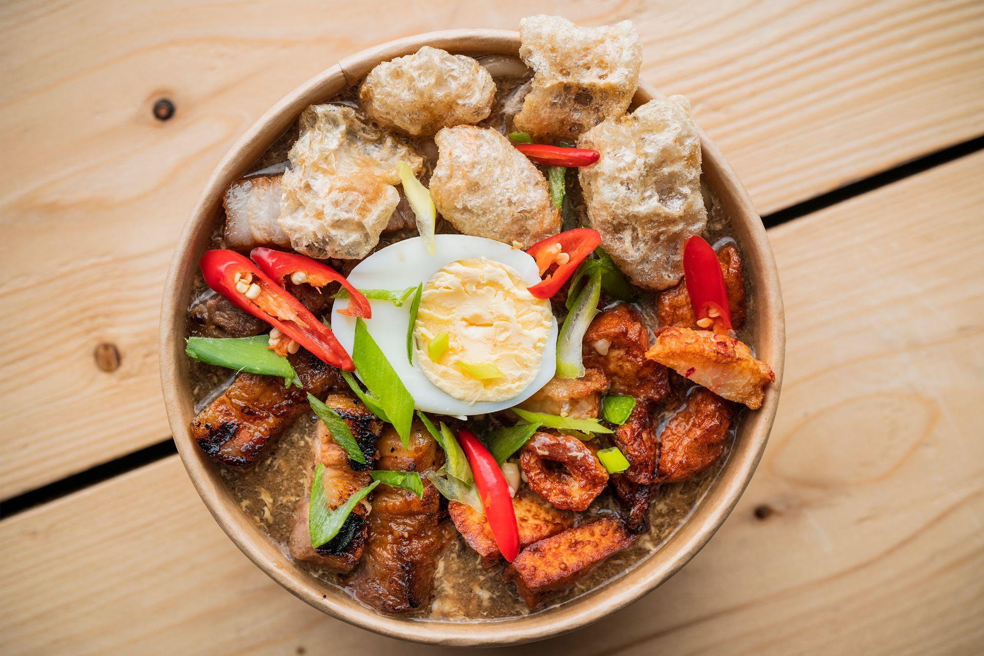 Food from Spoon and Rice in Boxpark Wembley