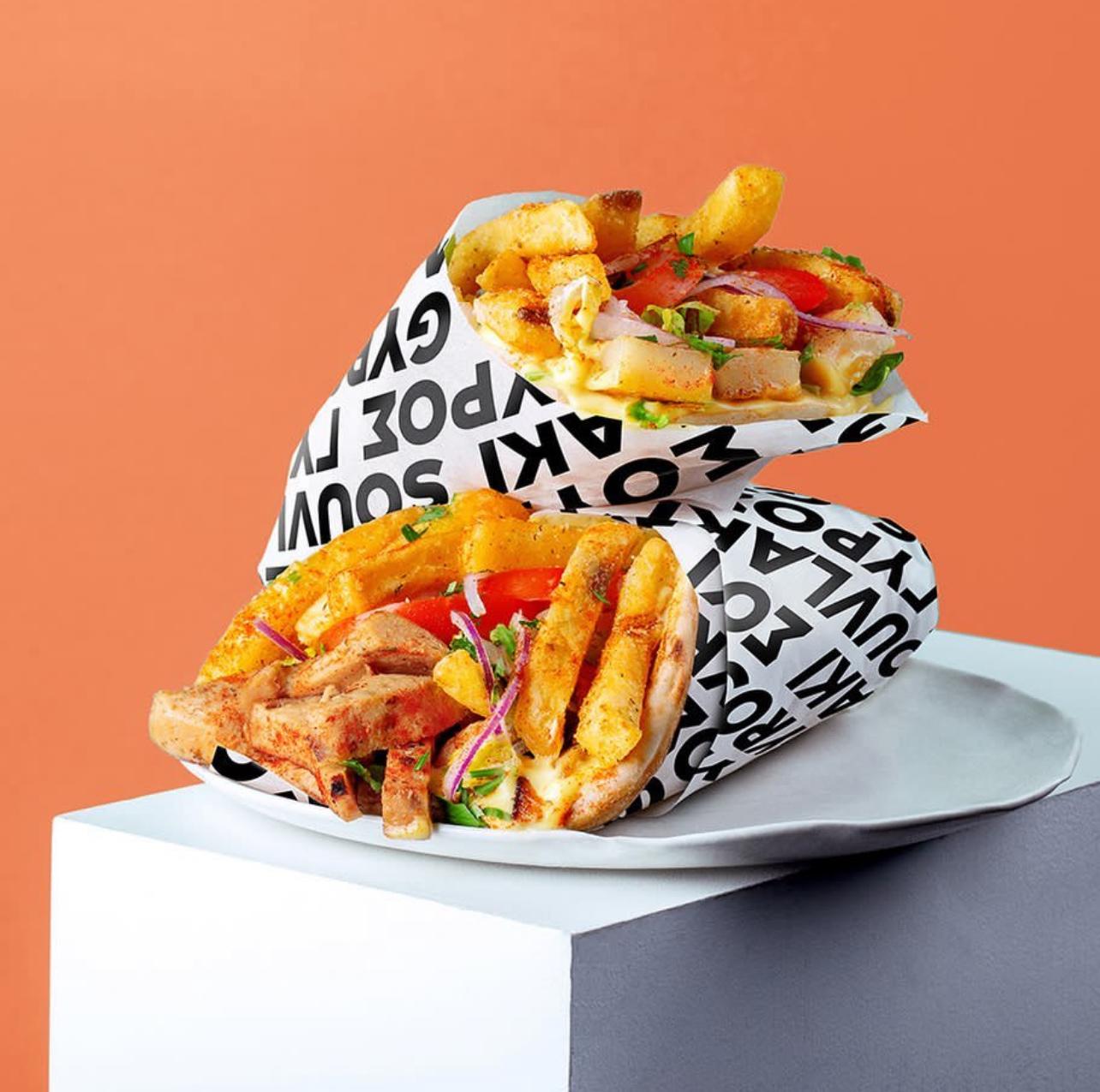Gyros from Athenian in Boxpark Wembley