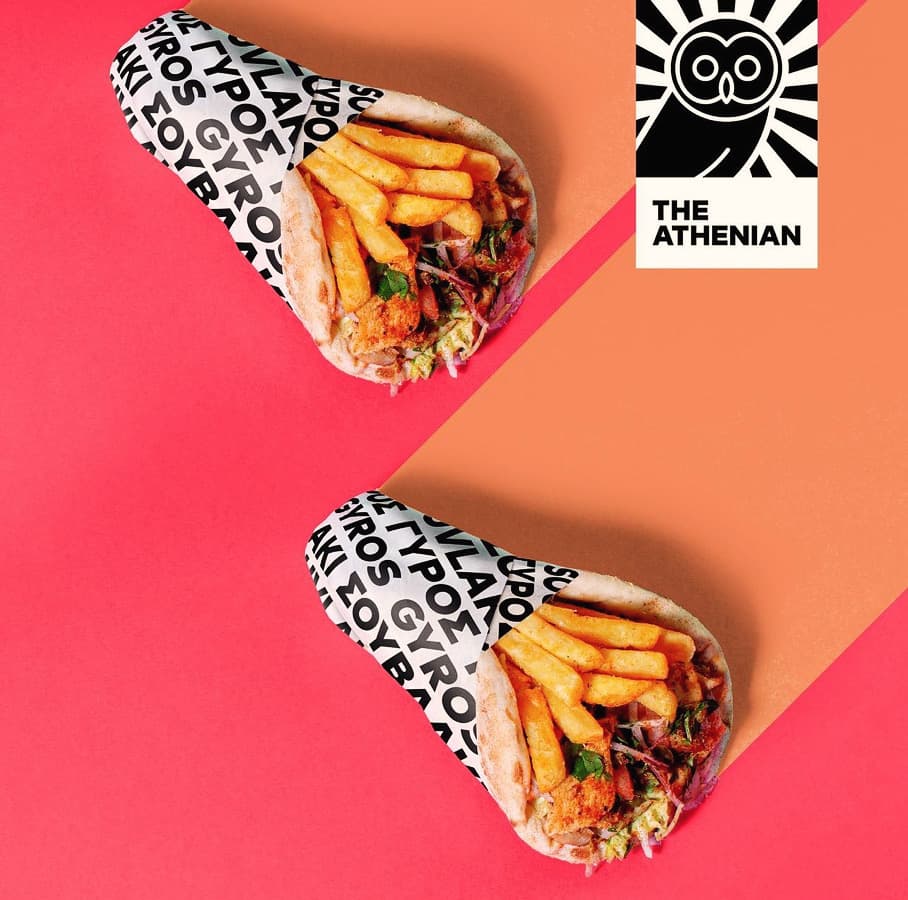Gyros from Athenian in Boxpark Wembley