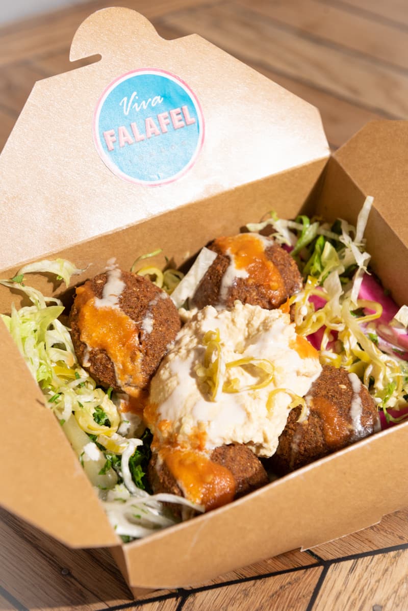 Food from Viva Falafel at BOXPARK