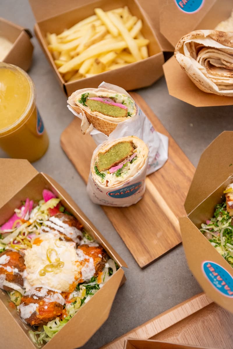 Food from Viva Falafel at BOXPARK
