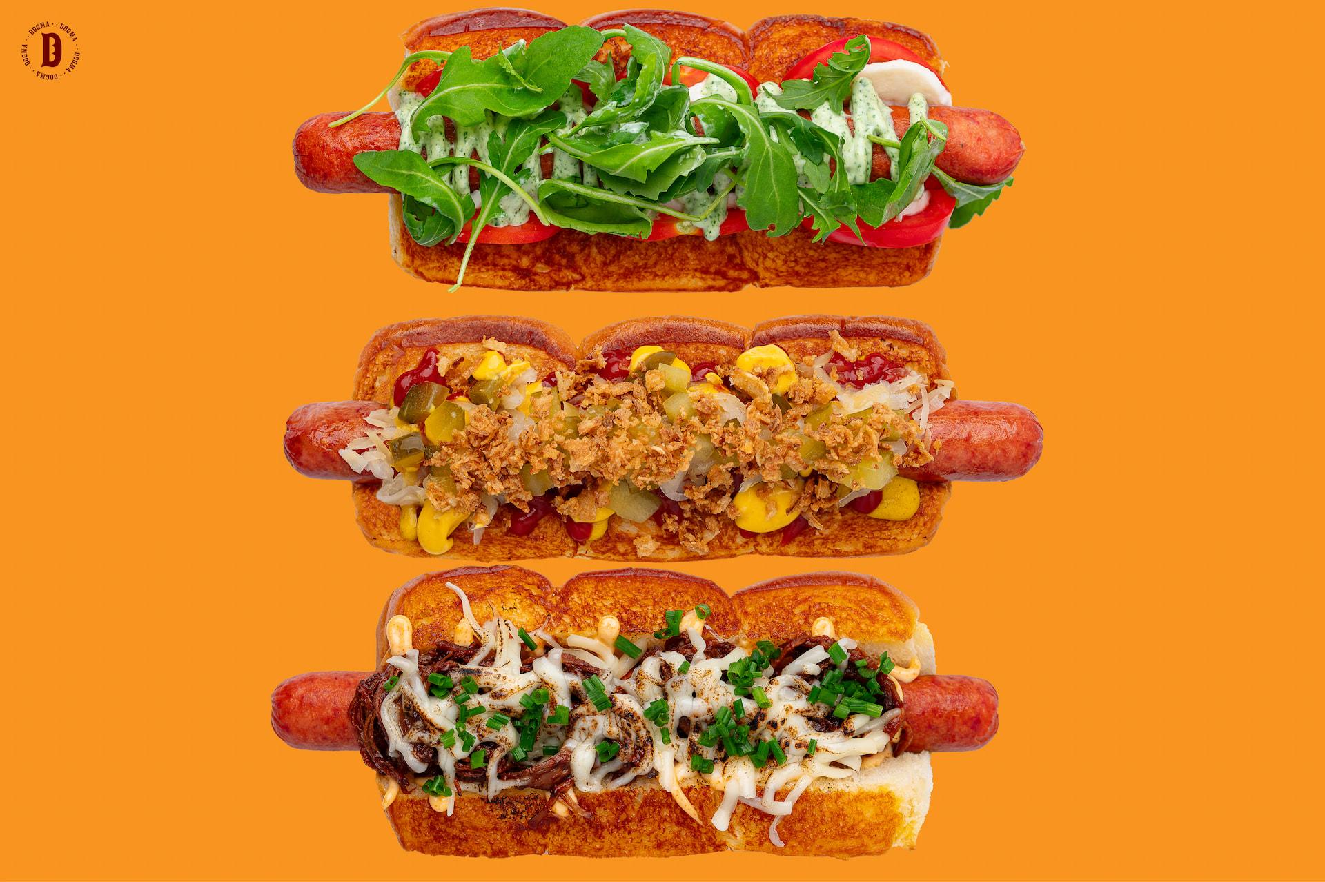 Hot dogs from Dogma at BOXPARK Camden