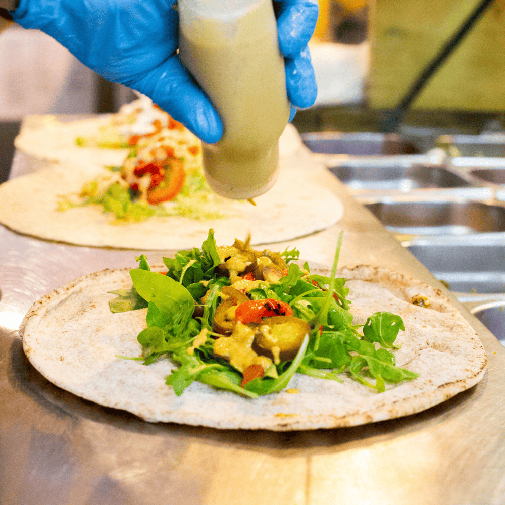 Food from Falafel Xpress at BOXPARK Liverpool