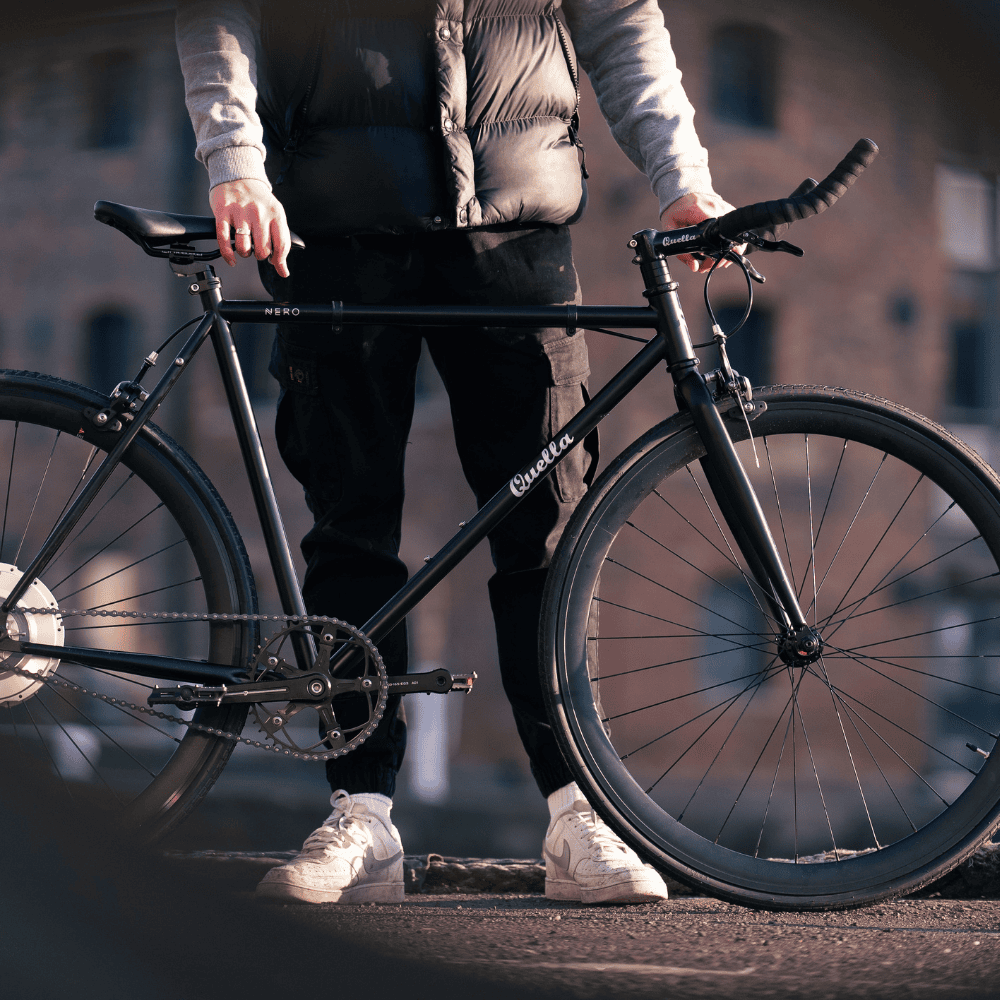 A bike from Quella Bikes at BOXPARK Shoreditch