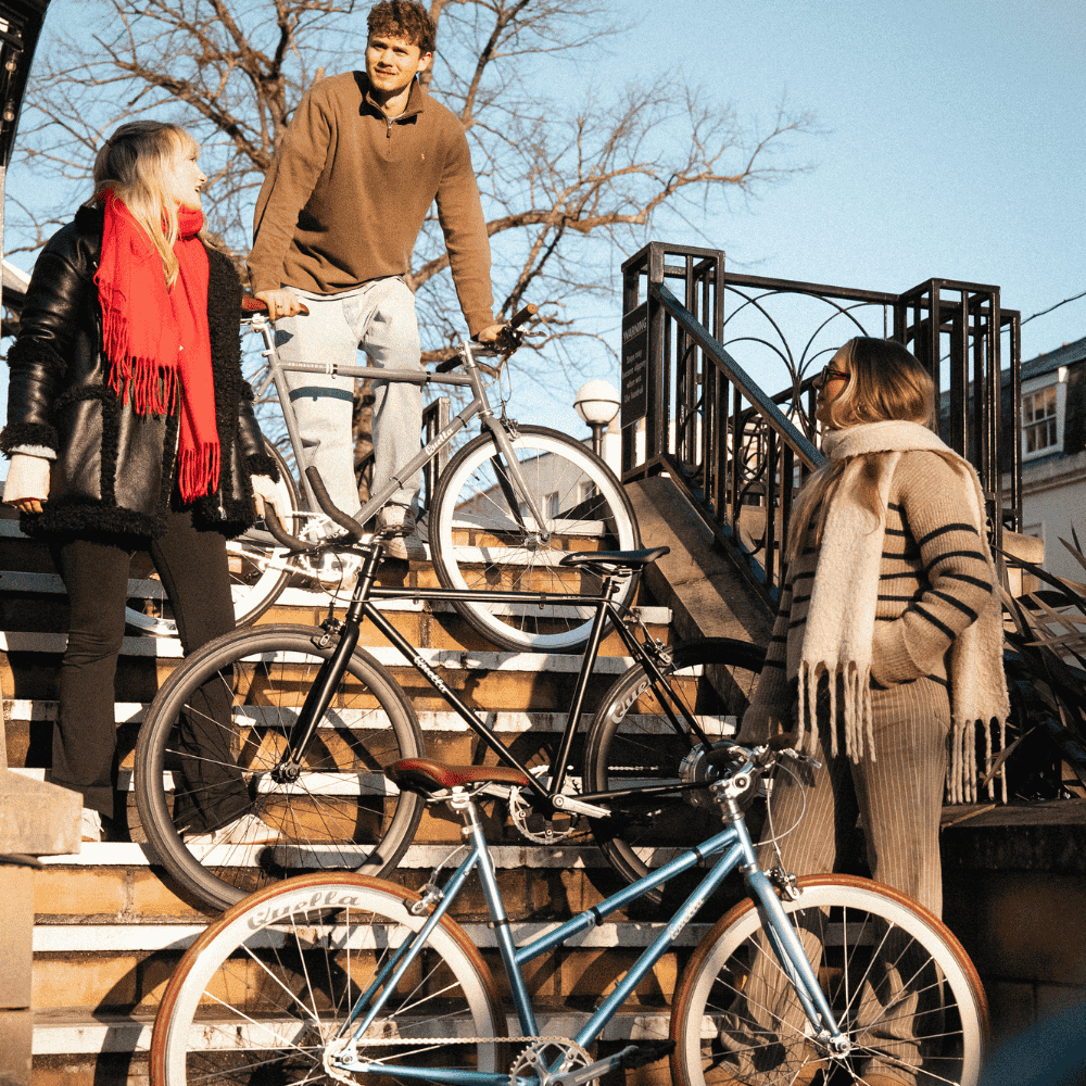 A bike from Quella Bikes at BOXPARK Shoreditch