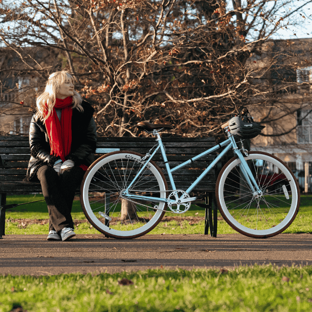 A bike from Quella Bikes at BOXPARK Shoreditch