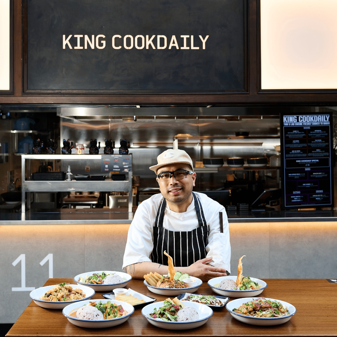 King cook daily, male chef and owner 