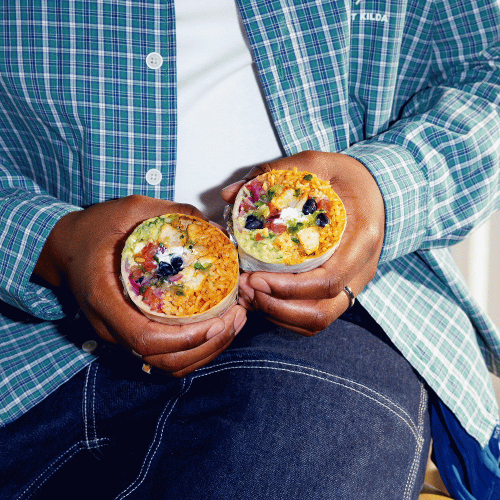 Burritos from Tortilla at BOXPARK.