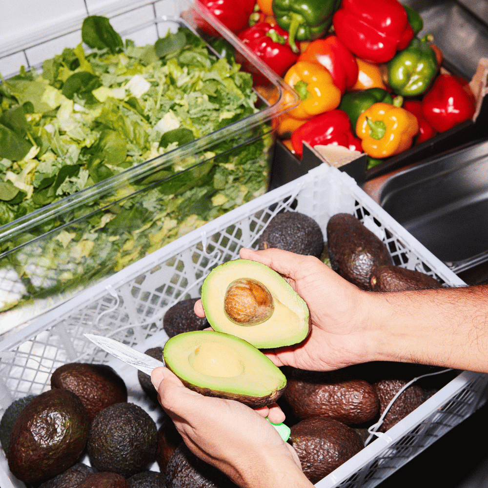 Food preperation at Tortilla at BOXPARK.