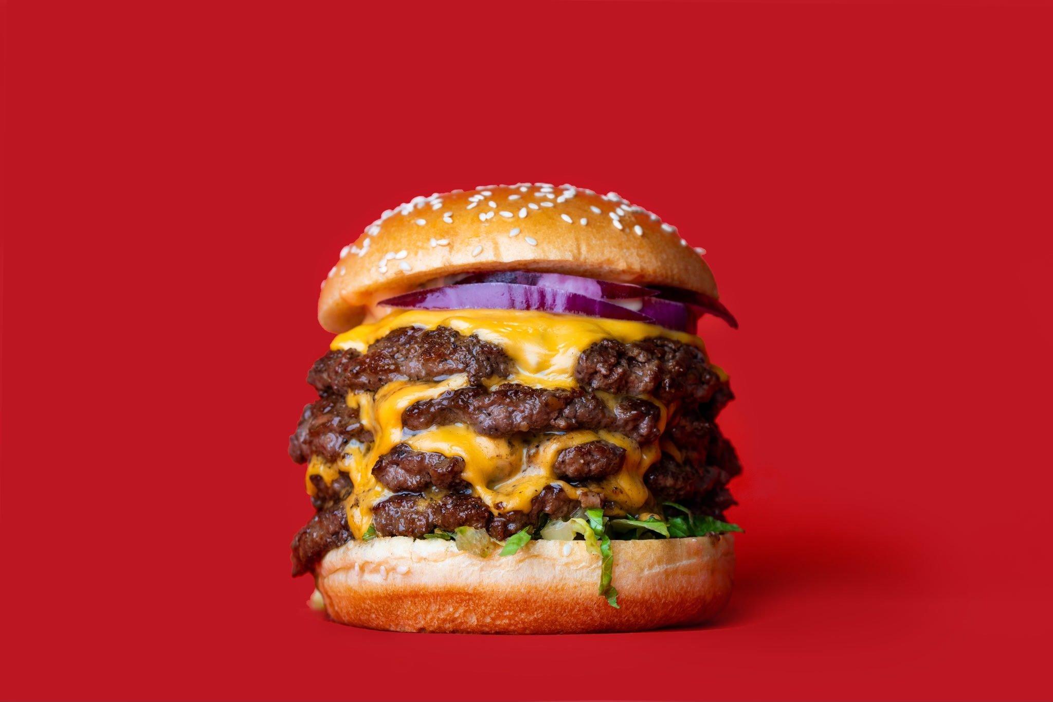 A burger from The Burger Firm in Croydon