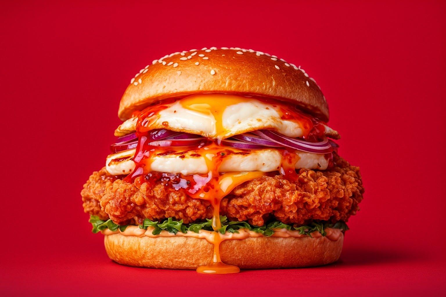 A burger from The Burger Firm in Croydon
